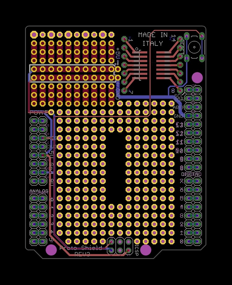 Arduino Mega Shield Eagle - Pcb Circuits