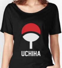 Uchiha crest symbol and name Women's Relaxed Fit T-Shirt