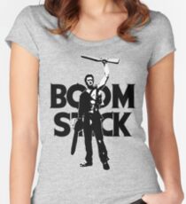 Evil Dead - Ash - Boomstick Women's Fitted Scoop T-Shirt