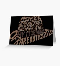 Obtainer of Rare Antiquities Greeting Card