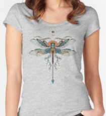 Drachenfliegen Tattoo Tailliertes Rundhals-Shirt