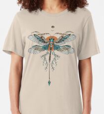 Drachenfliegen Tattoo Slim Fit T-Shirt