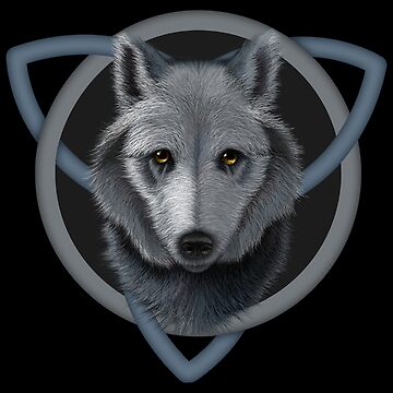 Alpha Omega Arctic Wolf White Wolf Pet Bandana for Sale by DogLifeCo