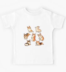 Jolly corgis in green Kids Tee