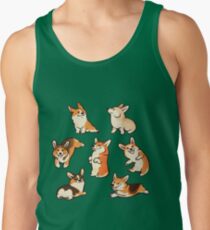 Jolly corgis in green Men's Tank Top