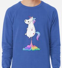 Einhorn Furz Leichtes Sweatshirt