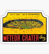 Meteor Crater Arizona Vintage Travel Decal Sticker