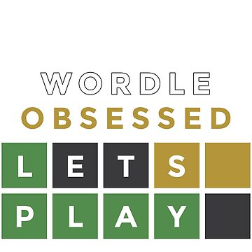 "Wordle Obsessed Puzzle wordle lovers Wordle Puzzle" iPhone Case for