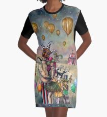Ten of Cups Tarot Carnival Art from 78 Tarot Fantasy Graphic T-Shirt Dress