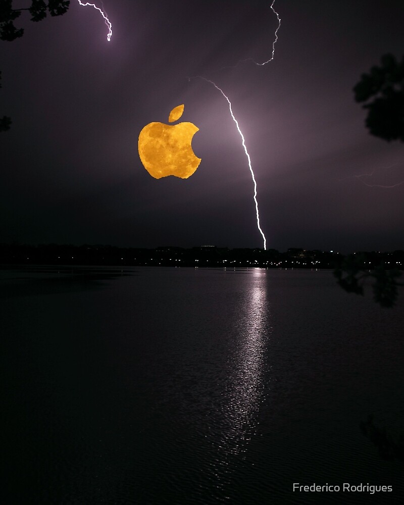 "apple moon" by Frederico Rodrigues | Redbubble