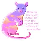 "Please Be Careful With Yourself" Sunset Rat by thelatestkate