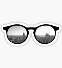 Pegatina gafas de sol de horizonte de nueva york