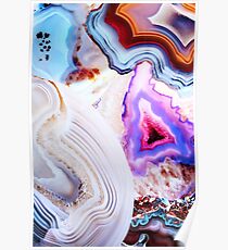 Agate Rocks, Slices of Earth Poster