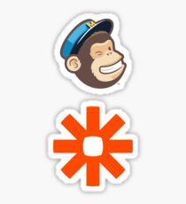 Mailchimp and Zapier Stickers Sticker
