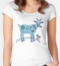 Blue Goat Women's Fitted Scoop T-Shirt