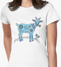 Blue Goat Women's Fitted T-Shirt