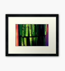 Green macro Framed Print