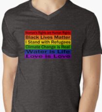 Political Protest – United we can make a change Men's V-Neck T-Shirt