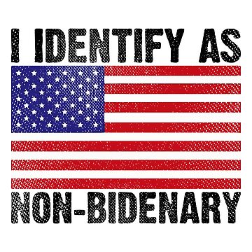 Vintage American Flag Patriots I Identify As Non-Bidenary Cap for Sale by  y4shiro