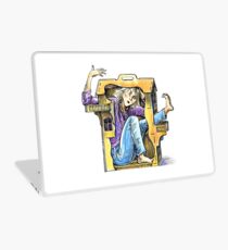 Girl inside a dollhouse Laptop Skin