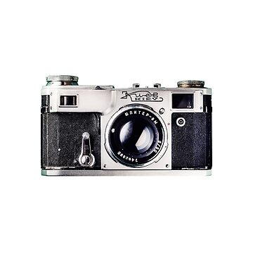 Impression rigide for Sale avec l'œuvre « Appareil photo argentique rétro  Canon Vintage » de l'artiste inkandmoth