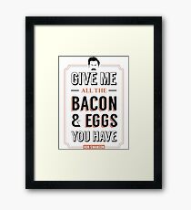 ron swanson Framed Print