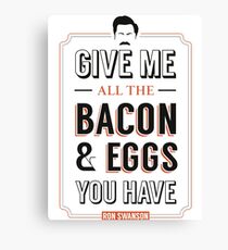 ron swanson Canvas Print