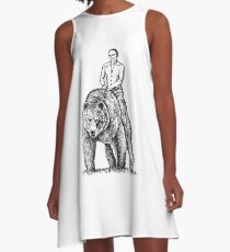 putinieren A-Linien Kleid