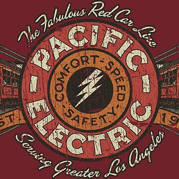 Artwork thumbnail, Pacific Electric Red Car Line 1901  by AstroZombie6669