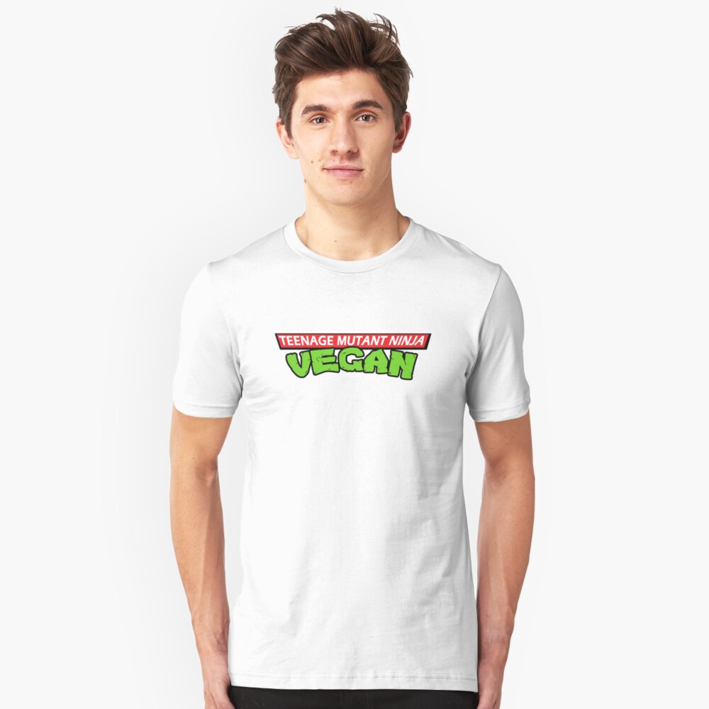 Teenage Mutant Ninja Vegan! Slim Fit T-Shirt