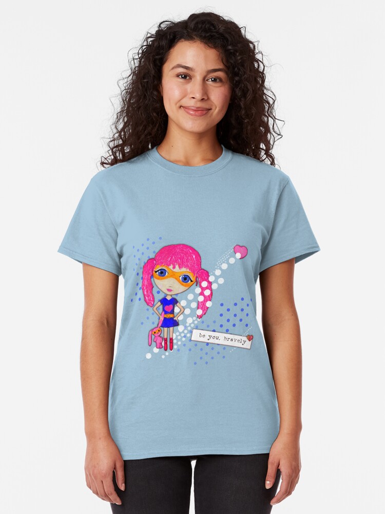 Alternate view of Bravely, She Took On The World Classic T-Shirt