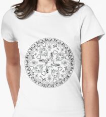 Miss Bunny's Garden - DIY Color! Women's Fitted T-Shirt