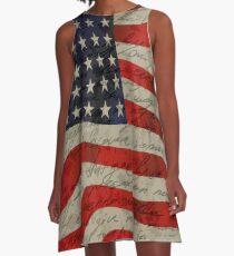 American flag A-Line Dress