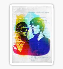 Noel and Liam Gallagher (Oasis) Sticker