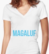 Magaluf Women's Fitted V-Neck T-Shirt