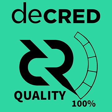 Artwork thumbnail, Decred quality - DCR Turquoise © v2 (Design timestamped by https://timestamp.decred.org/) by OfficialCryptos