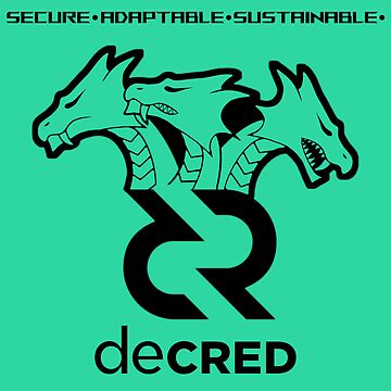 Artwork thumbnail, Decred hydra - DCR Turquoise © v2 (Design timestamped by https://timestamp.decred.org/) by OfficialCryptos