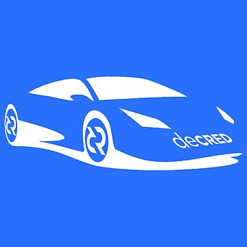 Artwork thumbnail, Decred sports car - DCR Blue © v2 (Design timestamped by https://timestamp.decred.org/) by OfficialCryptos