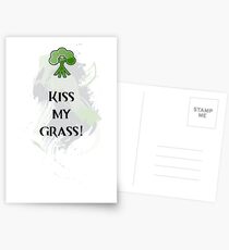 Kiss My Grass Postcards