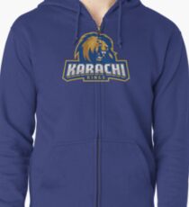 Karachi Kings cricket logo Zipped Hoodie
