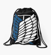 Shingeki no kyojin logo Drawstring Bag