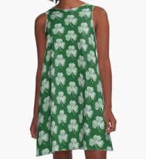 Vintage Shamrock Irish A-Line Dress
