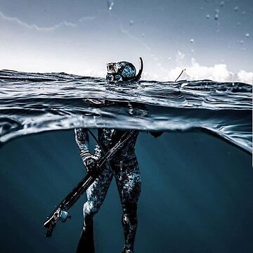 Freediving & diving & Spearfishing lovers gift idea Art
