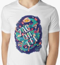 Camiseta para hombre de cuello en v Zag en 'Em!