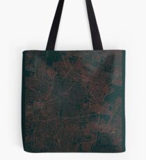 Mexico City Map Red Tote Bag