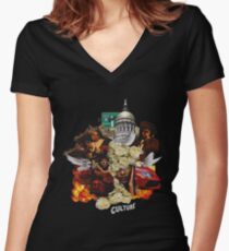 migos -culture Women's Fitted V-Neck T-Shirt