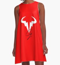 Rafael Nadal RN Tennis Player Logo A-Line Dress