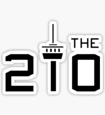 THE 210 -- BLACK Sticker