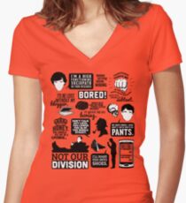 I'd Be Lost Without My Blogger Women's Fitted V-Neck T-Shirt