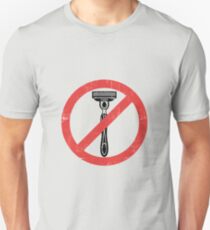 Nur Bart - kein Rasieren erlaubt Epic Beards Distressed Design Slim Fit T-Shirt